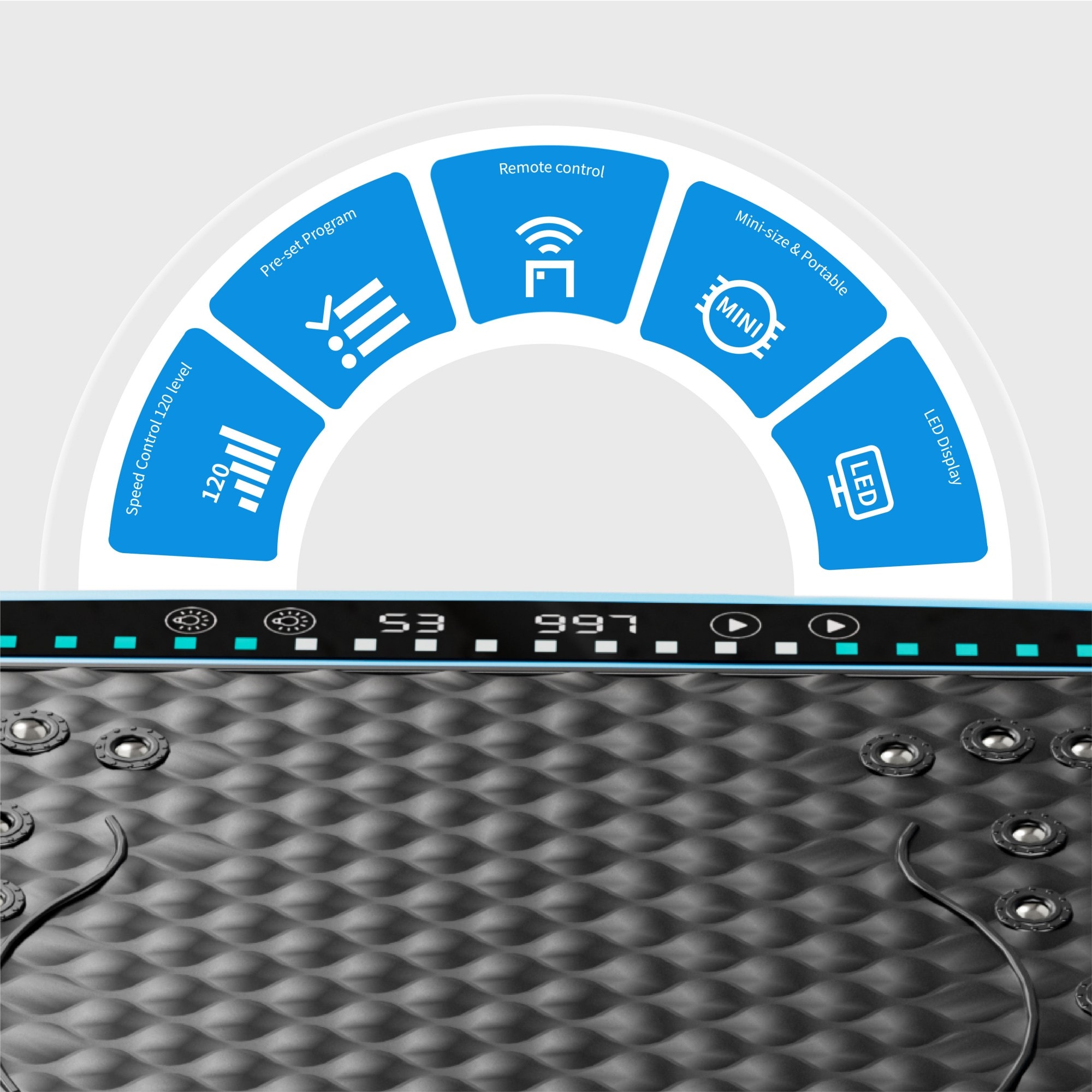 Vibration Plate Exercise Machine, Whole Body Fitness Platform For Lymphatic Drainage, Vibrating Shaker Board With 120 Speed Levels, Weight Loss And Fat Burner Workout Equipment For Women And Men_voghion.com